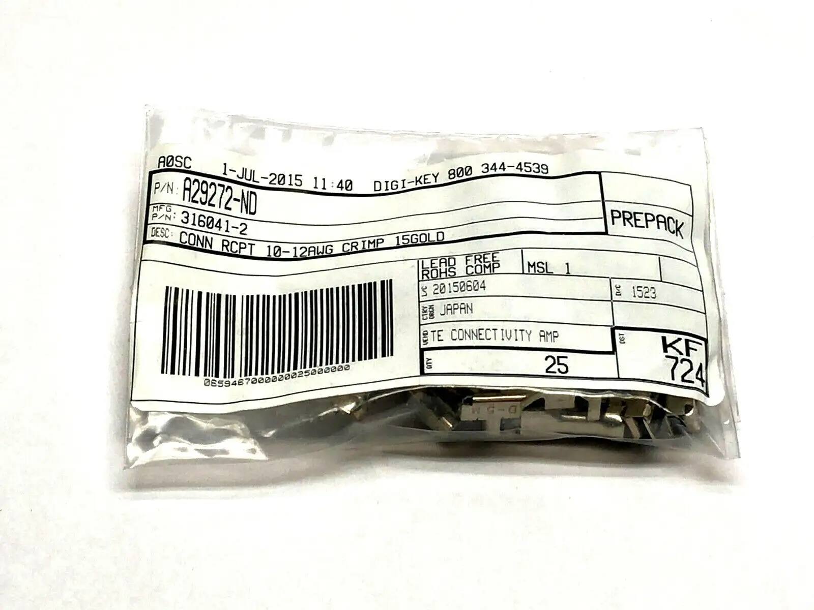 NEW TE CONNECTIVITY SOCKET CONTACT