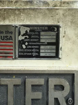 MINSTER 2050 / 40-50-5-SEC / 7-50 Coil Feed Lines | Rygate LLC (17)