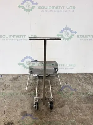 USED MILLIPORE MPODPILOT CP5PN1075 FILTER PRESS W/ ENERPAC P142 HYDRAULIC HAND PUMP