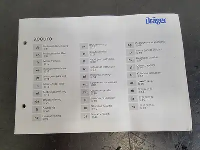 USED DRAGER ACCURO