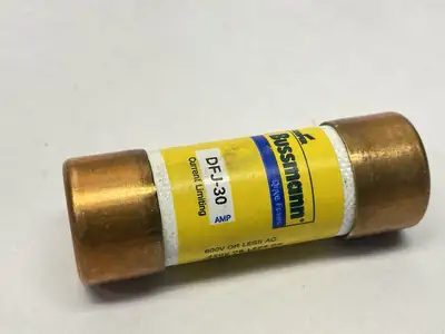 DFJ-30 | Cooper Bussmann  Drive Fuse 30A 450VDC 600VAC LOT OF 2 - Used