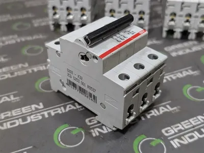Lot of 7 ABB S203-K32 Three Pole Circuit Breakers 32A 400VAC Used