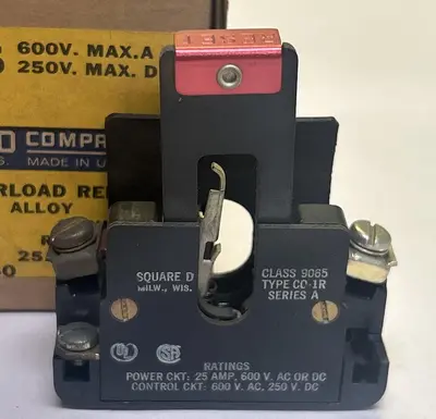 New | in-Stock SQUARE D 9065C0-1R Miscellaneous Equipment (Electrical & Power) | Surplus Asset Holdings #1202087