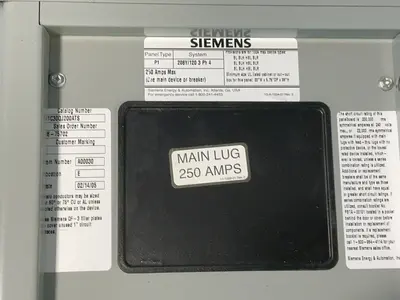 Used 2005 SIEMENS P1C30QJ200ATS Electrical Panels Ohio US | HGR 24 #1280218