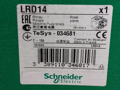 Schneider Electric LRD14 Thermal Overload Relay TeSys 034681 9623