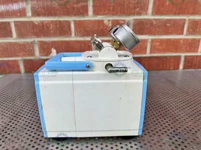 USED CHINA GM-0.50 DIAPHRAGM VACUUM PUMP 200MBAR, 110V, W/ 30L/MIN PUMPING SPEED