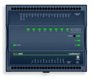 Distech CDIL-203X-00 ECL-203 LonMark Programmable Controller, 6UI 5DO Triac 3UO [Refurbished]