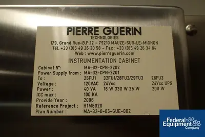 USED Pierre Guerin 80 Liter Pierre Guerin Bioreactor, 316 S/S, 4/6 Bar