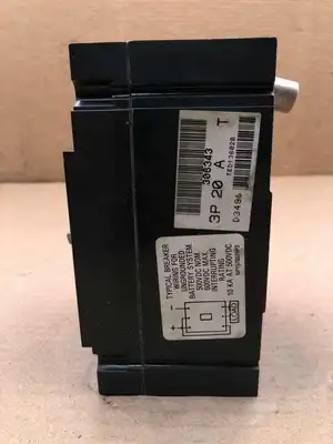 GE General Electric TED136020 20A 3 Pole Circuit Breaker 600VAC 250VDC