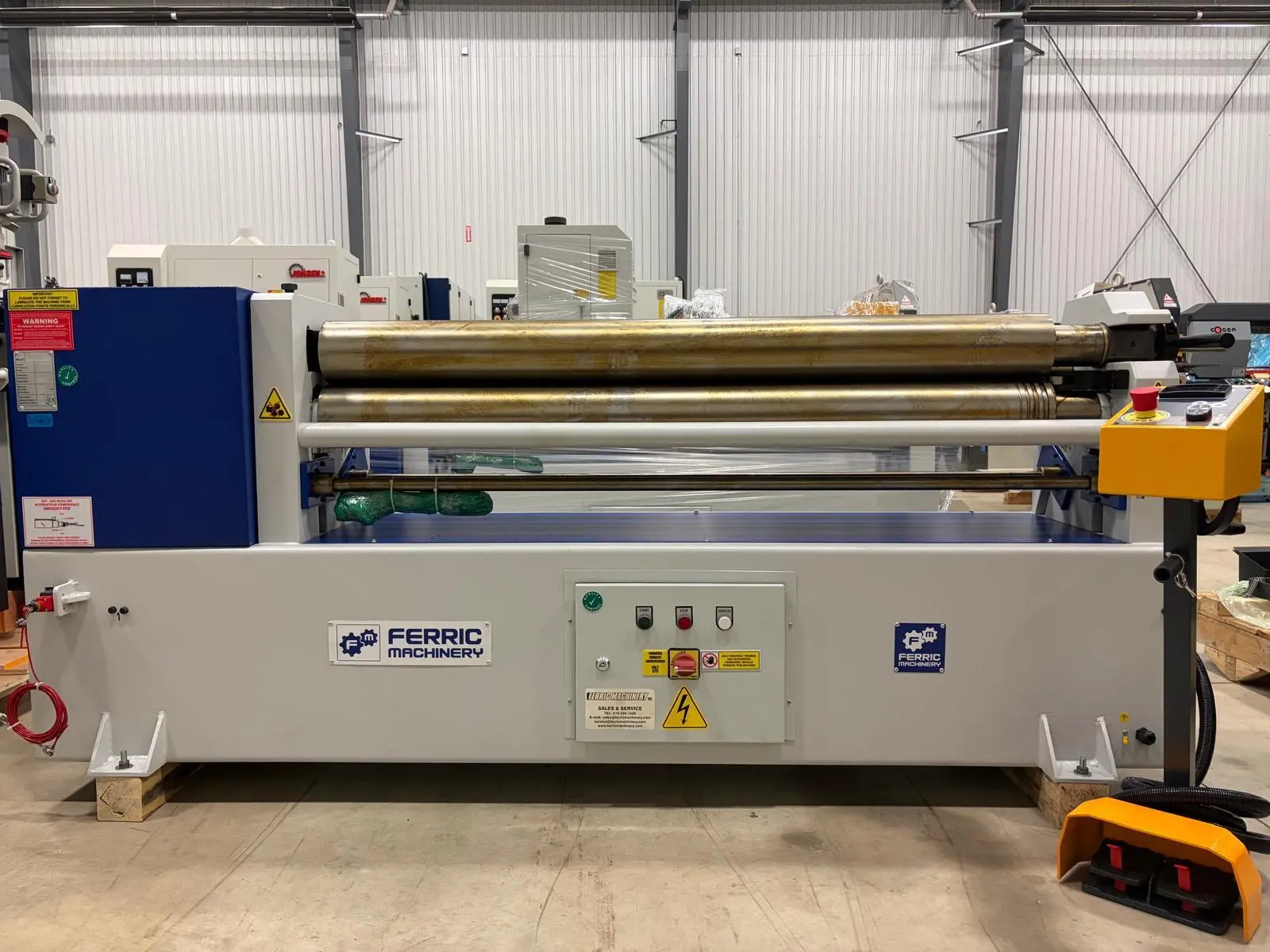 New | in-Stock FERRIC IRM 1550x140 Plate Bending Rolls including Pinch Ontario CA | FERRIC Machinery, Inc. #1310393