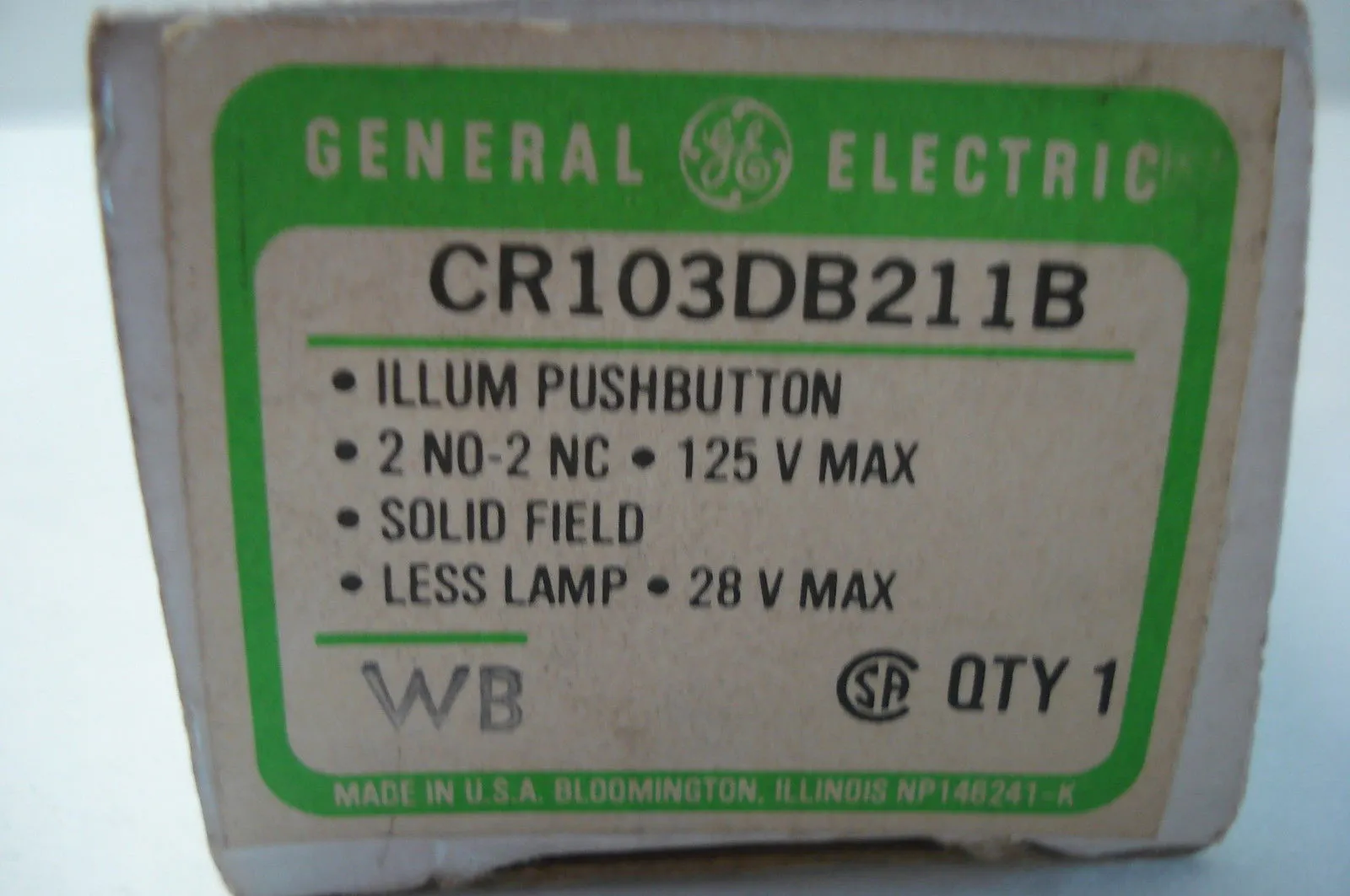 NEW GENERAL ELECTRIC CR103DB211B
