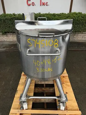 Tank, 26 Gallon (100-Liter), 316L Stainless Steel, Jacketed, Precision Stainless #S745108