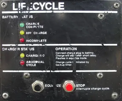 USED HAWKER BATTERIES 6-600F3-9B22