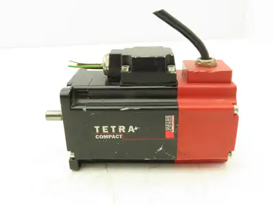Motor Power Co 143251F1W1303 AC Servo Motor 4000 RPM 145V 1PH 0.65Nm W/Encoder