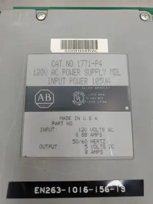 Used Allen-Bradley 1771-P4 120VAC POWER SUPPLY MODULE PLC Power Supplies South Carolina US | Palmetto Automation #1157800