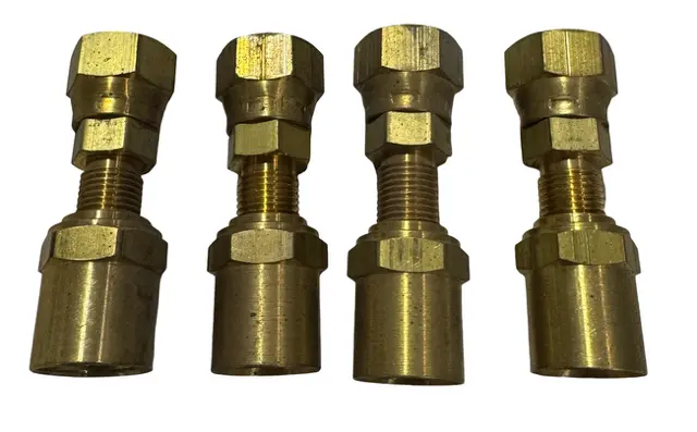 Coilhose Reusable Fitting 3/8 ID x 11/16 OD Hose, 3/8 FPT, 4 Pack