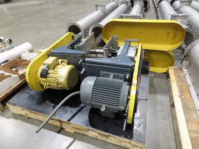 BW Sinclair 10" Screw Conveyor Food Grade Dry Bulk Feeder 3PH Belt Drive 128'