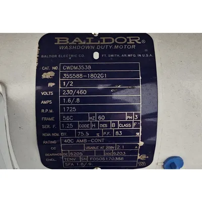 Used 1/2HP Motorized Sanitary Conveyor Belt Washing System - 54"W