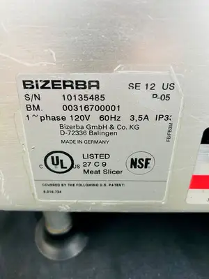 Bizerba SE12 Commercial Deli Meat Slicer Fully Refurbished Tested and Working