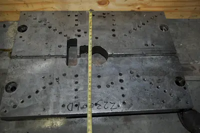 36" X 25" X 3" Bolster Plate