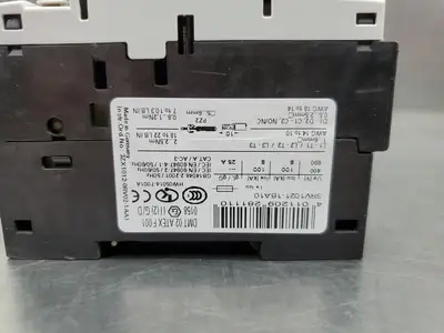 Used Siemens 3RV1021-1BA10 Motor Starter Protector, 2 Amp Motor Controllers South Carolina US | Palmetto Automation #1158950