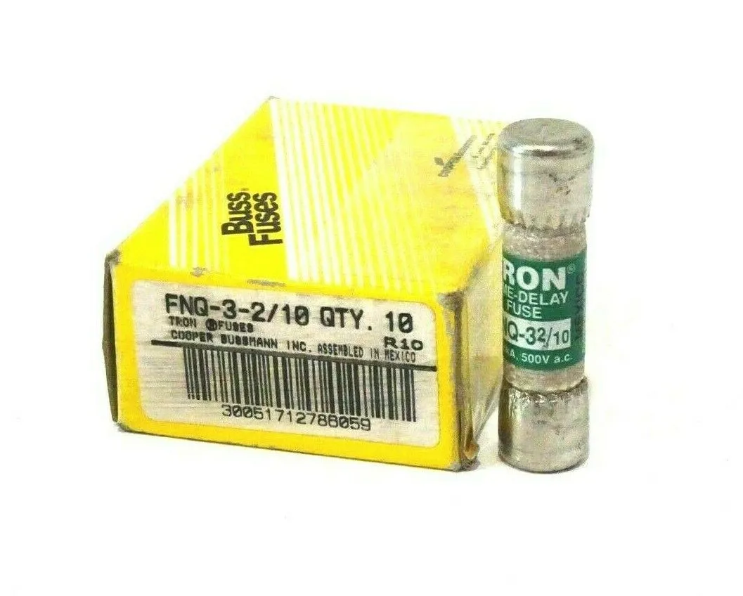 LOT OF 10 NEW BUSSMANN FNQ-3-2 / 10 FUSES FNQ3210