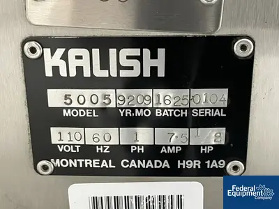 USED Kalish Kalish SuperCap Capper, Model 5005