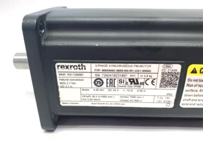 Used Bosch Rexroth Synch. Servo Motor 3-Phase MSK040C-0600-NN-M1-UG1-NNNN Servo Motors Michigan US | Maverick Industrial Sales #1389115