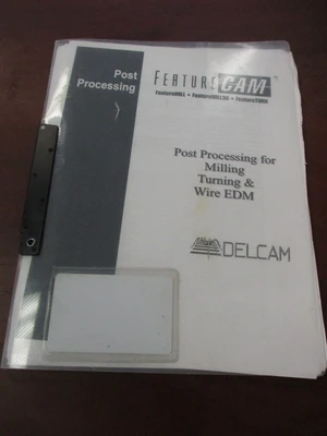 Used Delcam and Hwacheon Machine Tool Co LTD Parts and Codes Manuals (QTY 4)