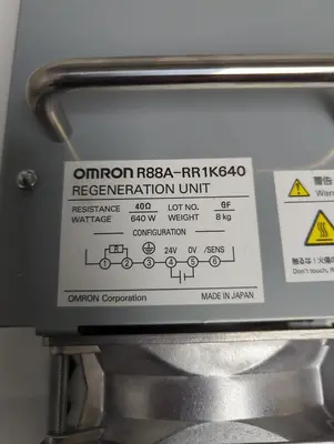 Used OMRON R88A-RR1K640 Industrial Controls Ohio US | Surplus Asset Holdings #1364292