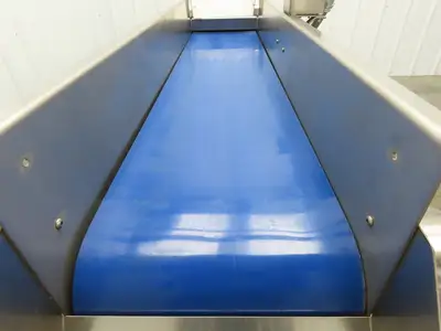 Best Industrial 12"x 57" Stainless Washdown Portable Belt Conveyor 480V 3PH