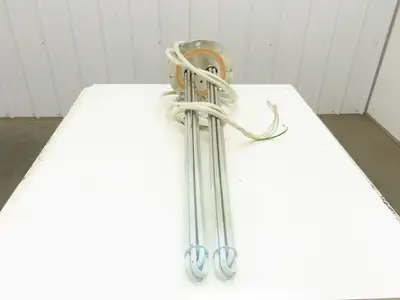 200V3P10KW Stainless Immersion Tube Heater Element 36" 10kw 200V 3PH 11" Flange