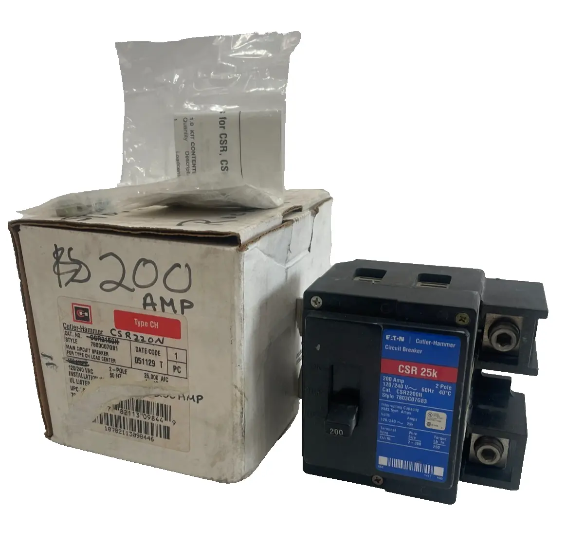 NEW EATON/ CUTLER-HAMMER CSR2200N CIRCUIT BREAKER CSR 25K