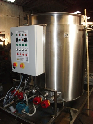 1,100 L S/S Electrically Heated Jacketed Cooker Tank