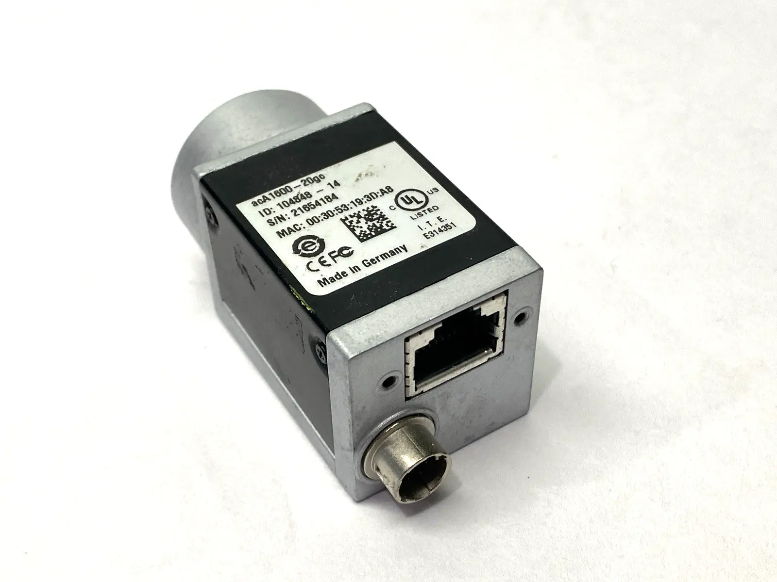 acA1600-20gc | Basler  Industrial Machine Vision Camera 2MP GigE - Used