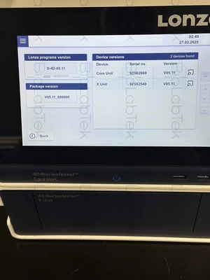 USED Lonza 4D-Nucleofector