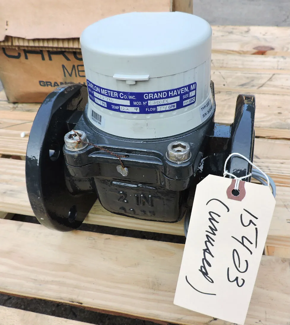 USED UNUSED CARLTON INLINE FLOW METER C-200 EC