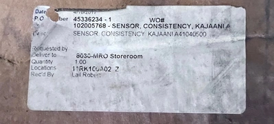 KPM Kajaani KC/5 Rotary Consistency Transmitter