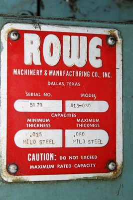USED ROWE A13-080