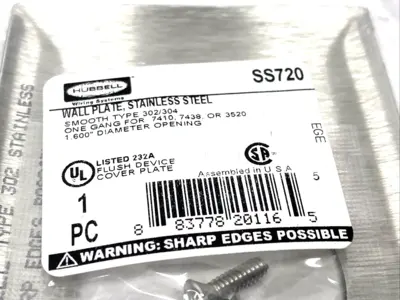 New | in-Stock Hubbell SS720 Misc Electrical & Power Parts Michigan US | Maverick Industrial Sales #1460959