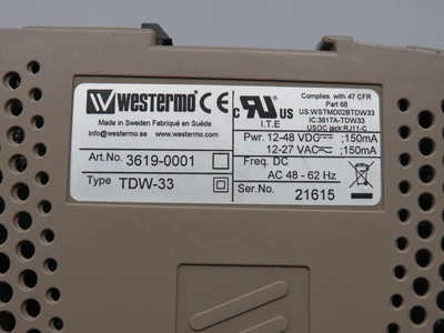 Used WESTERMO _UNKNOWN_ Misc Networking Equipment | OCO Industrial #1586582