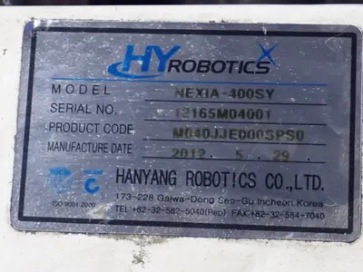 USED 2012 HANYANG ROBOTICS CO NEXIA400S