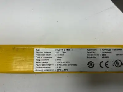 Schmersal SLC440-E-1450-14 Safety Light Curtain Transmitter