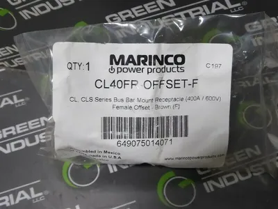 Marinco CL40FR-OFFSET-F Bus Bar Mount Female Receptacle Brown New