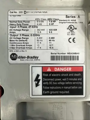 Allen-Bradley 20DD011A3NYNA1NNA Ser.A Tested (BIN 3.2.2)