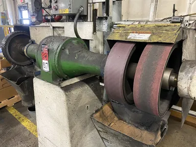 USED Setco SPL, CAN BE USED WITH (2) GRINDING BELTS PER SIDE