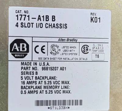 Used Allen Bradley 1771-A1B/B PLC Chassis South Carolina US | Palmetto Automation #1159715