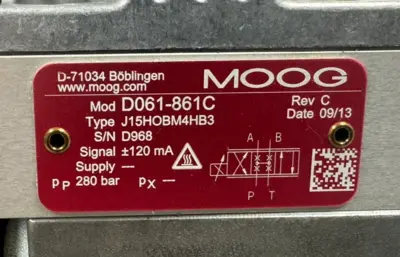 MOOG D061-861C / D662Z1712E SERVO VALVE REFURBISHED