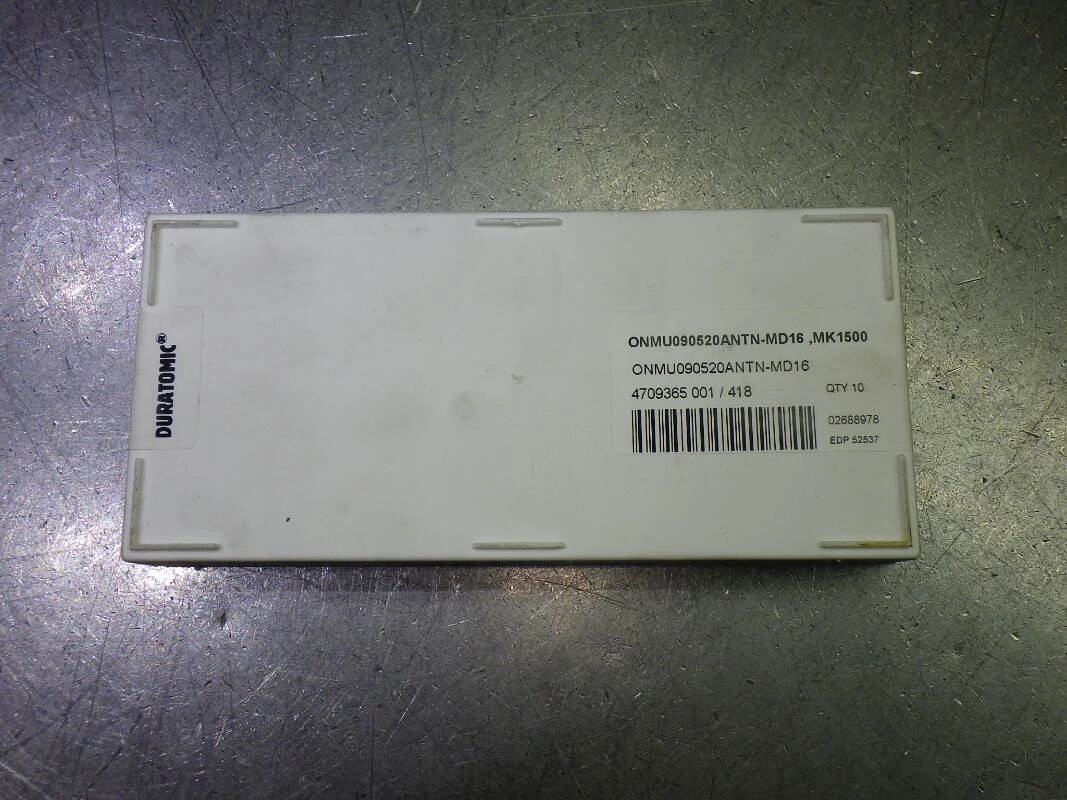 SECO Carbide Milling Inserts QTY10 ONMU090520ANTN-MD16 MK1500 (LOC2862B)