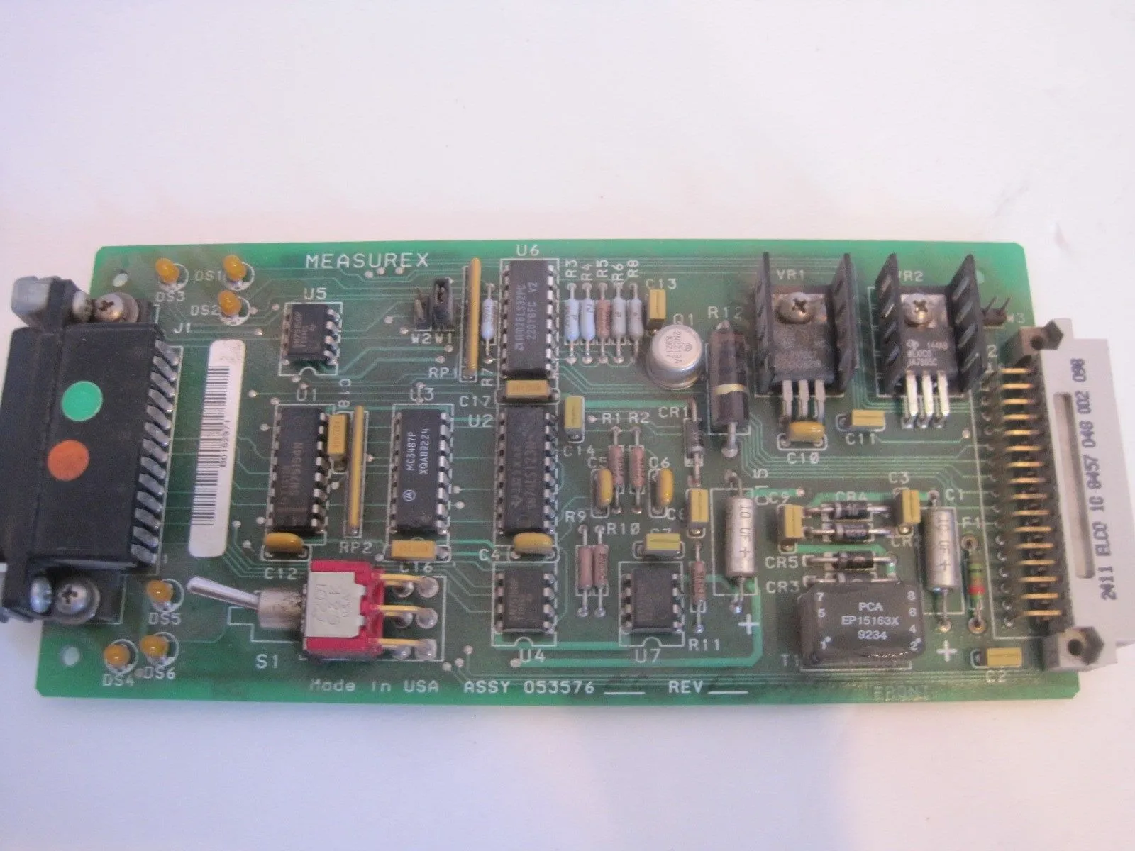 USED MEASUREX 053576-00 PC BOARD 05357600